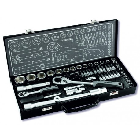 Stecknuss-Set 1/2" + 1/4"